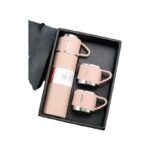 סט תרמוס וכוסות | ורוד