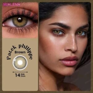 עדשות מגע צבעוניות - צבע חום דבש - מק"ט 333